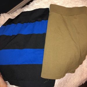 Two bodycon skirts